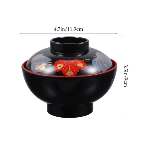 NICEXMAS Ceramic Rice Bowl Set for Soup and Rice 2 pcs 1