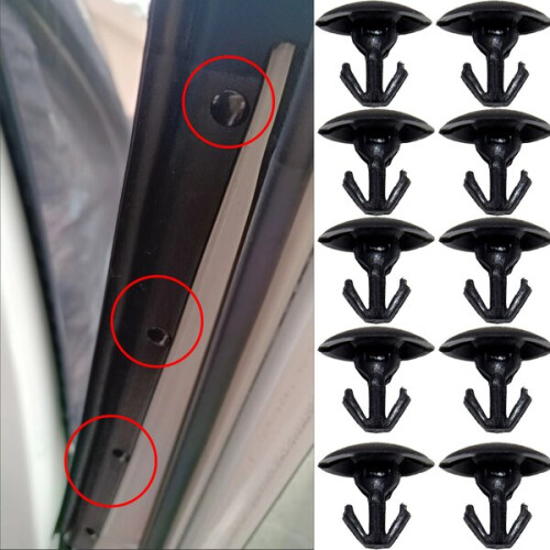 10X Rear Flap Gaskets Rubber Strips Clips Rivets Clips