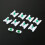 10x Witte plastic stootstripclips voor autodeurpanelen 1