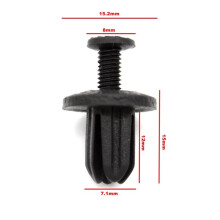 20 piezas de clips de nailon negro para decoración lateral de pilares y maletero