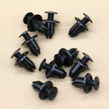 20 clips remache interiores de guardabarros de nailon negro, tornillos de fijación