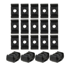 20 abrazaderas para mangueras de freno de coche con soporte doble para cables
