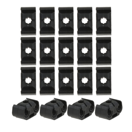 20 stuks autoremslangklemmen dubbele kabelhouder