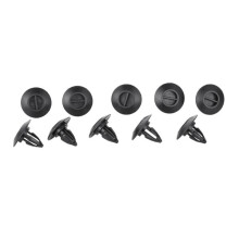 20 clips negros para embellecedores de faldones de coche BMW