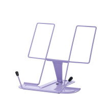 Support de livre pliable en métal, portable et réglable, 18 cm (7,1 pouces)