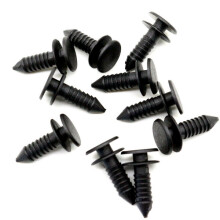 20 clips de nailon negro para paneles de puertas, sujetadores de molduras