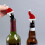 Bouchon de vin de Noël avec mini-chapeau décoratif 5