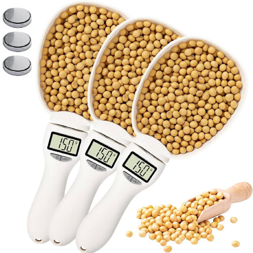 Set di cucchiai dosatori digitali e bilancia da cucina (3 pezzi)