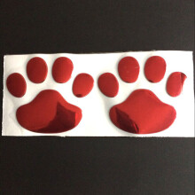 1 par/juego de pegatinas 3D Pavo real animal perro gato diseño genial m