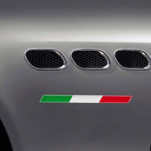 1 par de pegatinas para coche con insignia italiana 3D estilo Italia moto