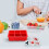Bac à glaçons en silicone avec couvercle (lot de 6) 5