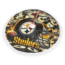 Steelers Christmas Tree Skirt Fringe 30 36 48 Inch