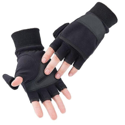 Luvas sem dedos com aba ajustável e bolso para celular PHRL19 1