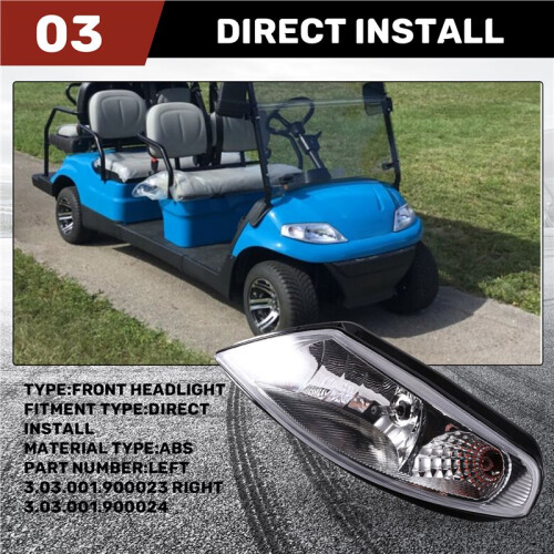 Front Headlight for Advanced EV1  Carts  Light for EV1 US Sh Left 3.03.001.900023