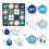 Christmas tree ornaments blue white 44 pieces 2