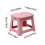 Folding Stool Portable Lightweight Space-Saving Chair 1pc 3