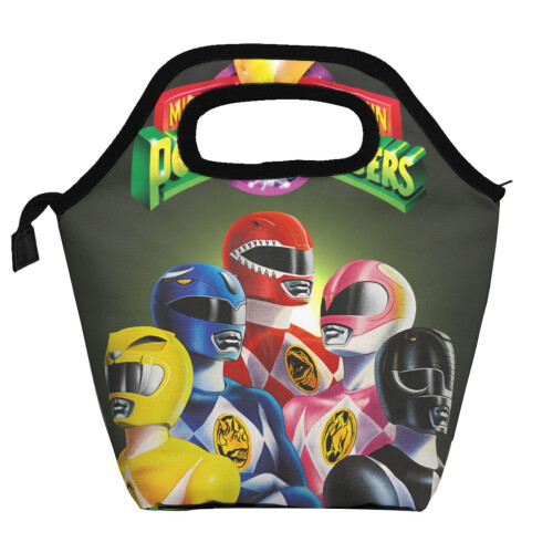 Power Rangers isolert lunsjpose gjenbrukbar bærbar