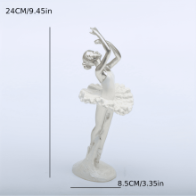 Figurine de ballerine en résine, statue de danseuse de ballet, 1 pièce