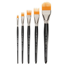 Grainer Brush Set-5pcs Flat Comb Brushes for Texture Painting Perfect for Artists Acrylic, Watercolor and Oil