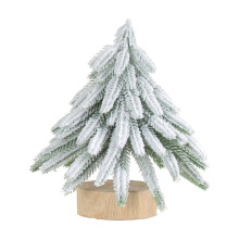 Mini alberi di Natale con base in legno, 3 misure.