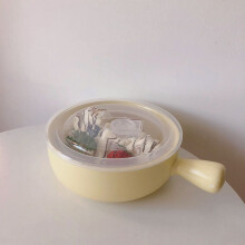 Ciotola in ceramica per noodles con coperchio e set di bacchette