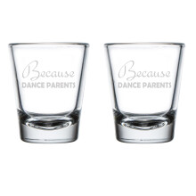 Set van 2 borrelglaasjes (1,75 oz) - Grappig cadeau voor moeders die dansen
