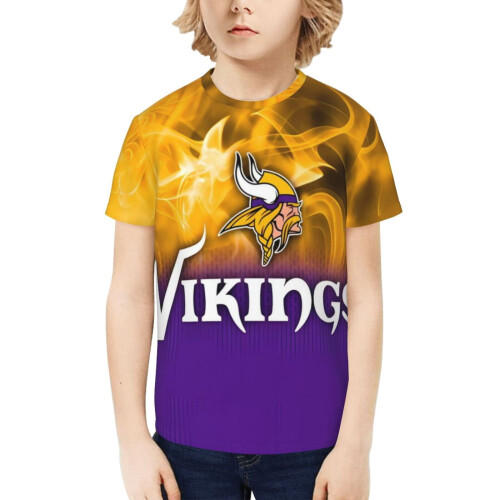 Vikings Barn Kortärmad Tröja Sportlag 1 st