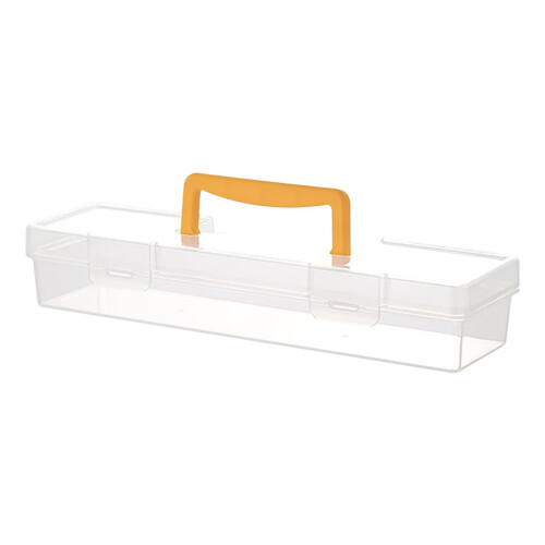 Clear Plastic Storage Box with Handle 1 Pack 1