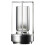 Veilleuse en cristal argentée, petite, rechargeable par USB 1