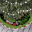 Weihnachtsbaumdecke Rot Schwarz Büffelkaromuster 150 cm 1