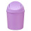Mini rund plastpapperskorg lila 18x18x18 cm 2