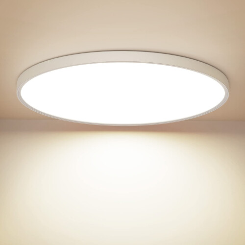 LED loftlampe rund flad 12 tommer