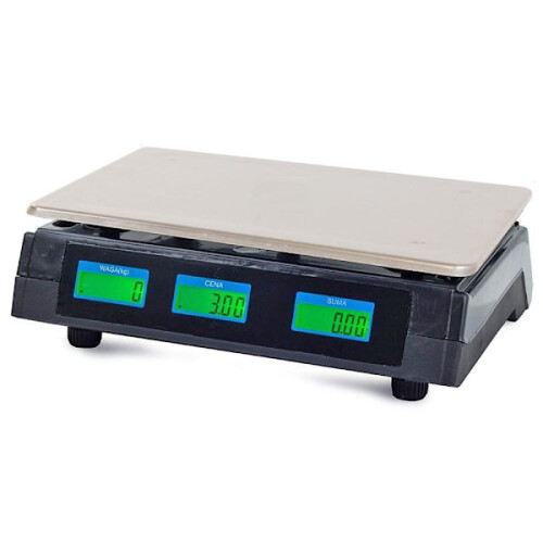 Balance numérique industrielle blanche, capacité 40 kg 1