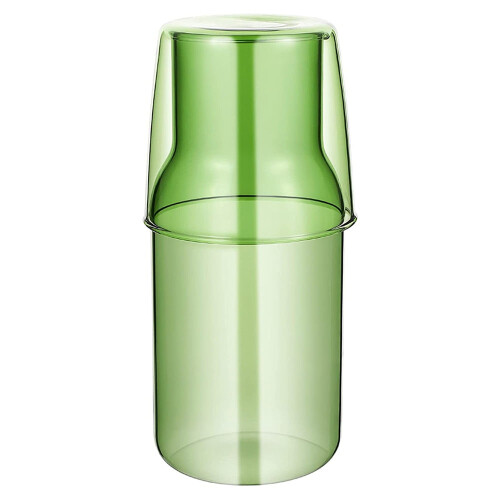 Glas-Wasserkaraffe, Nachttisch-Wasserkocher, 550 ml