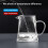 Glass Teapot Borosilicate Stovetop Kettle with Stainless 5