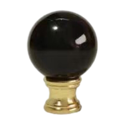 Lamp Finial Cap Knob Black or Gold 1 Pack 2