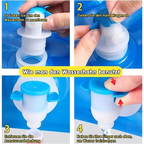 package 10 l foldable water bottle with mixer, portable la 2