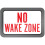 Schild „No Wake Zone“ (12 x 18 Zoll) 1