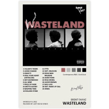 Affiche de la pochette de l'album Wasteland Music, édition limitée
