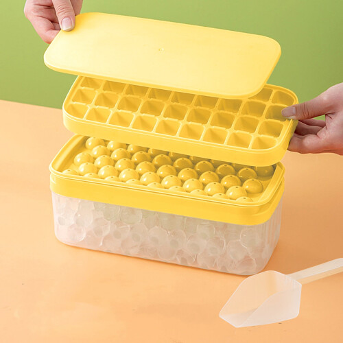 Conjunto de forma de gelo com tampa e recipiente (79 peças)
