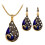 Set vintage da donna composto da collana e orecchini. 1