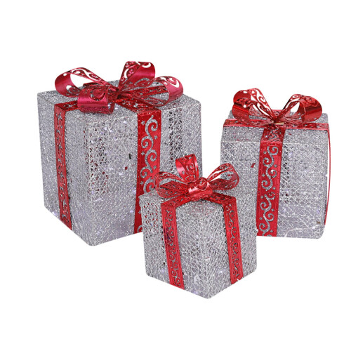 Boîtes cadeaux de Noël décoratives Hiroekza (3 pièces)