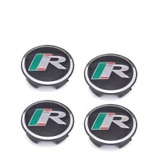 4x Jaguar R Racing Logo 59mm Alloy Wheel Centre Caps