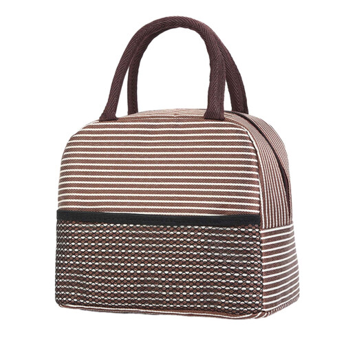 Sac à lunch marron avec isolation en aluminium (1 pièce)
