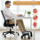 Ergonomic Adjustable Under Desk Foot Rest with Massage Rollers, 6-Level Height Adjustment for Home Use 6
