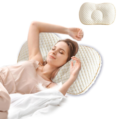 Cotton Knit Neck Pillow for Adults 1pc 1