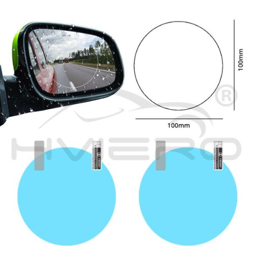 2 pegatinas para coche, funda impermeable para espejo retrovisor