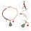 Christmas tree charm bracelet adjustable rope hand chain 4