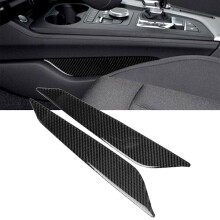 2 piezas de embellecedores para el panel lateral de la palanca de cambios del coche A4 B9