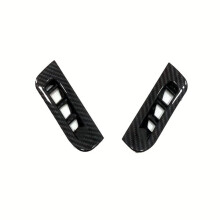 2 piezas de cubierta embellecedora de salida del pilar A de ABS de carbono para Jeep Grand